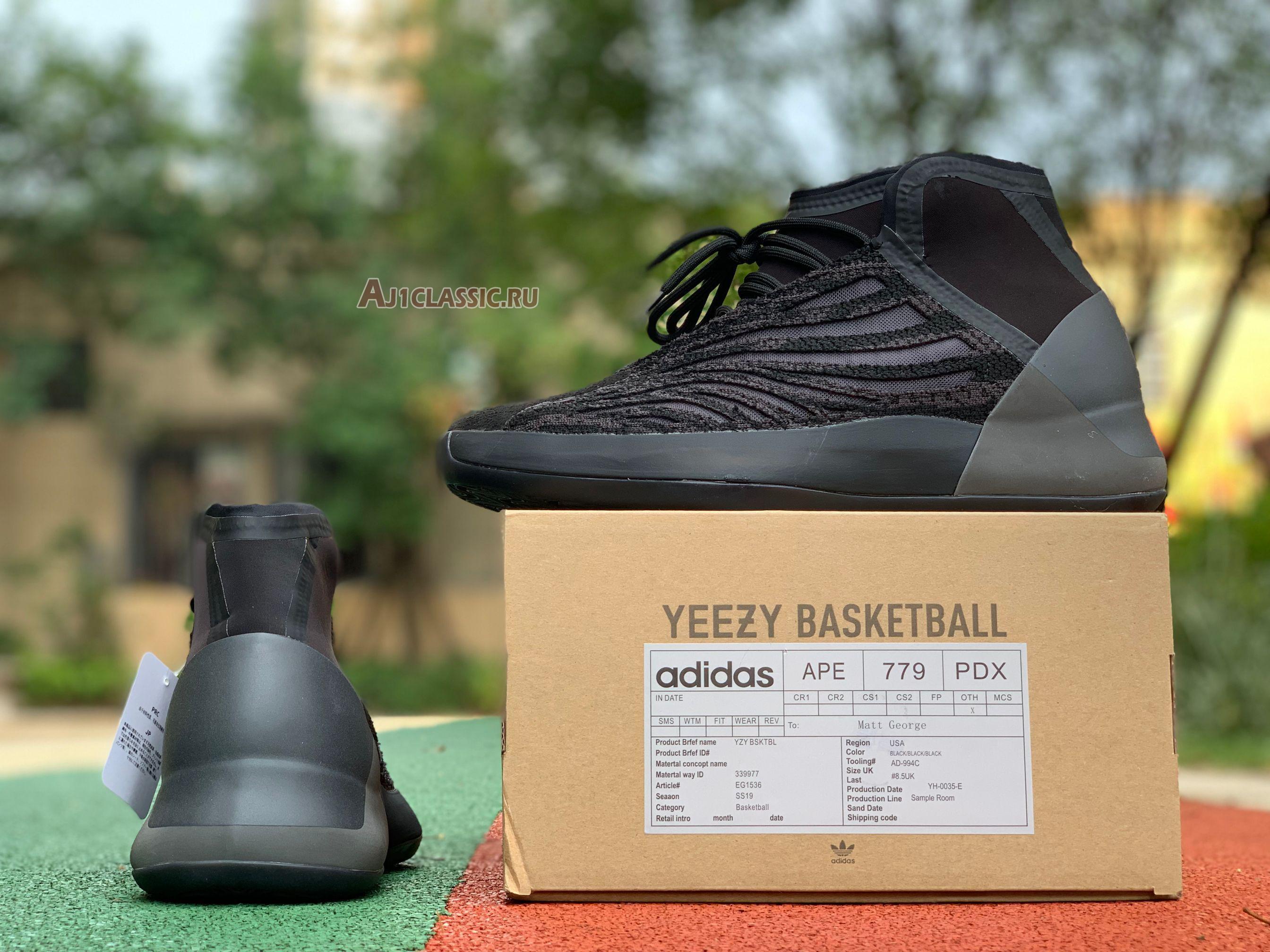 New Adidas Yeezy Quantum Basketball "Black" EG1536 Shoes