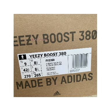 Adidas Yeezy Boost 380 Alien FV3260 Alien/Alien/Alien Mens Womens Shoes