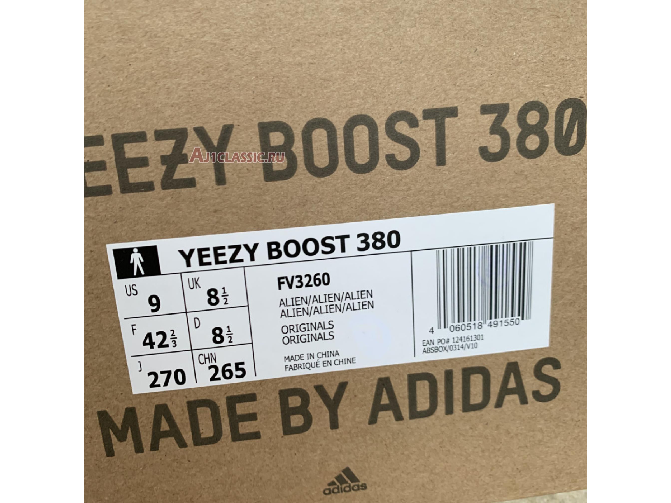 New Adidas Yeezy Boost 380 "Alien" FV3260 Shoes