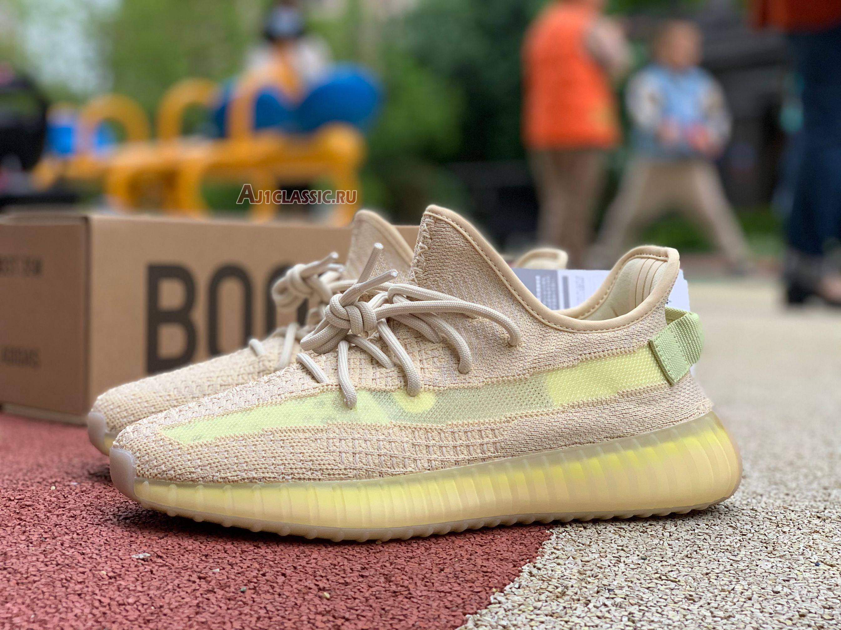 New Adidas Yeezy Boost 350 V2 "Flax" FX9028 Shoes