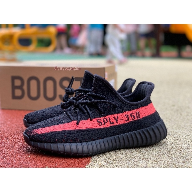 Adidas Yeezy Boost 350 V2 Red BY9612 Core Black/Red/Core Black Mens Womens Shoes