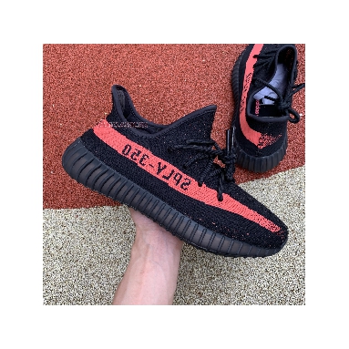 Adidas Yeezy Boost 350 V2 Red BY9612 Core Black/Red/Core Black Sneakers