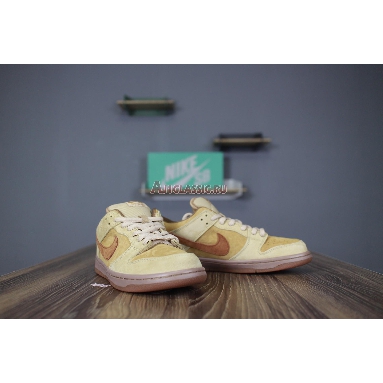 Nike SB Dunk Low Reverse Reese Forbes Wheat 883232-700 Dune/Twig/Wheat-Gum Medium Brown Mens Womens Shoes