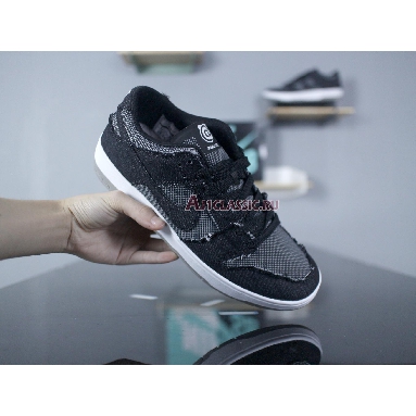 MEDICOM TOY x Nike SB Dunk Low BE@RBRICK 877063-002 Black/Black-White-Medium Grey Mens Womens Shoes