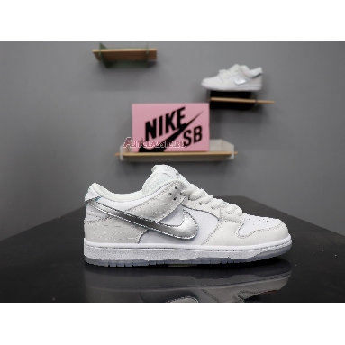 Nike Diamond Supply Co. x Dunk Low Pro SB White Diamond BV1310-100 White/Chrome-White Mens Womens Shoes