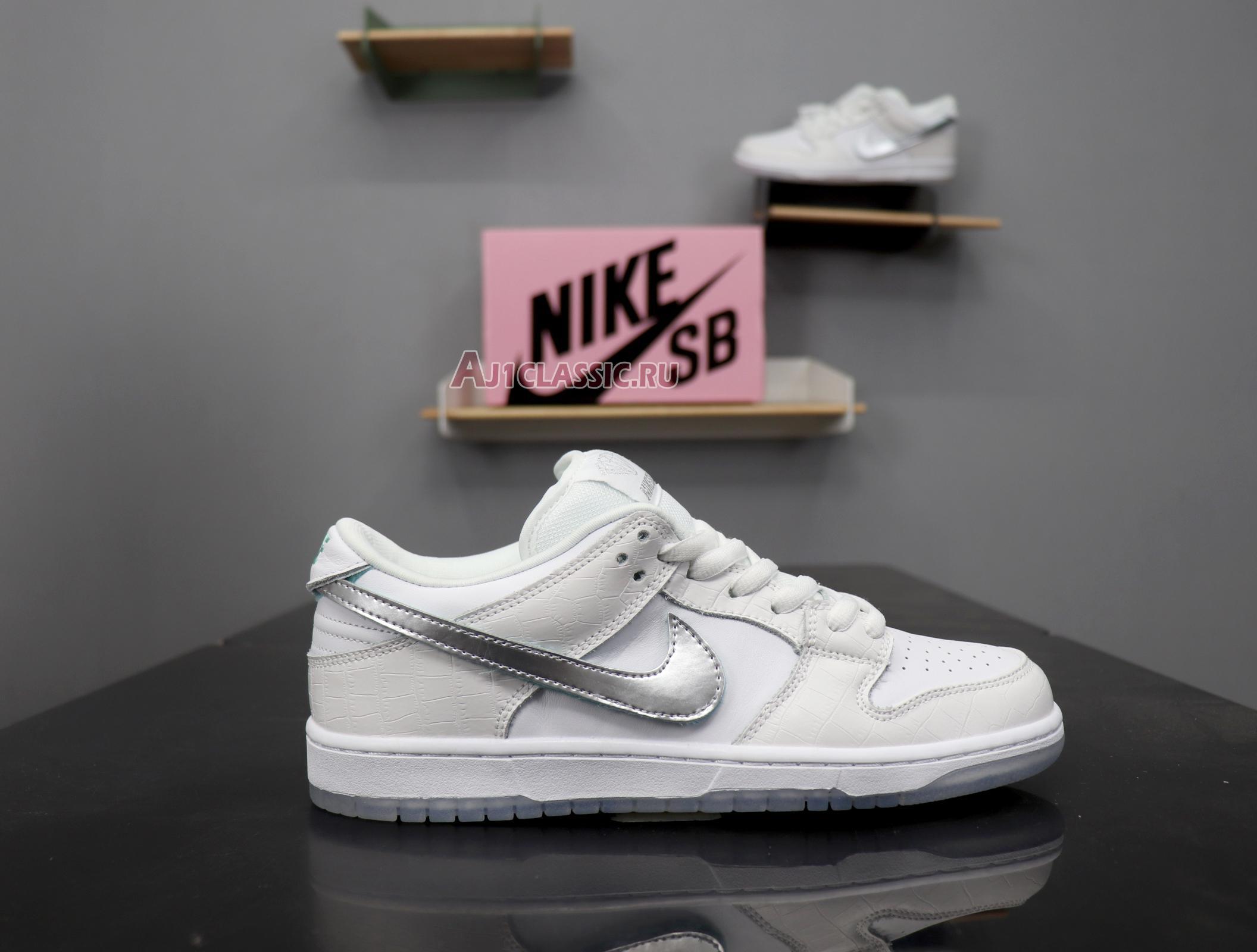 New Nike Diamond Supply Co. x Dunk Low Pro SB "White Diamond" BV1310-100 Shoes