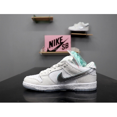 Nike Diamond Supply Co. x Dunk Low Pro SB White Diamond BV1310-100 White/Chrome-White Mens Womens Shoes