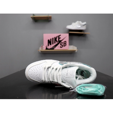 Nike Diamond Supply Co. x Dunk Low Pro SB White Diamond BV1310-100 White/Chrome-White Mens Womens Shoes