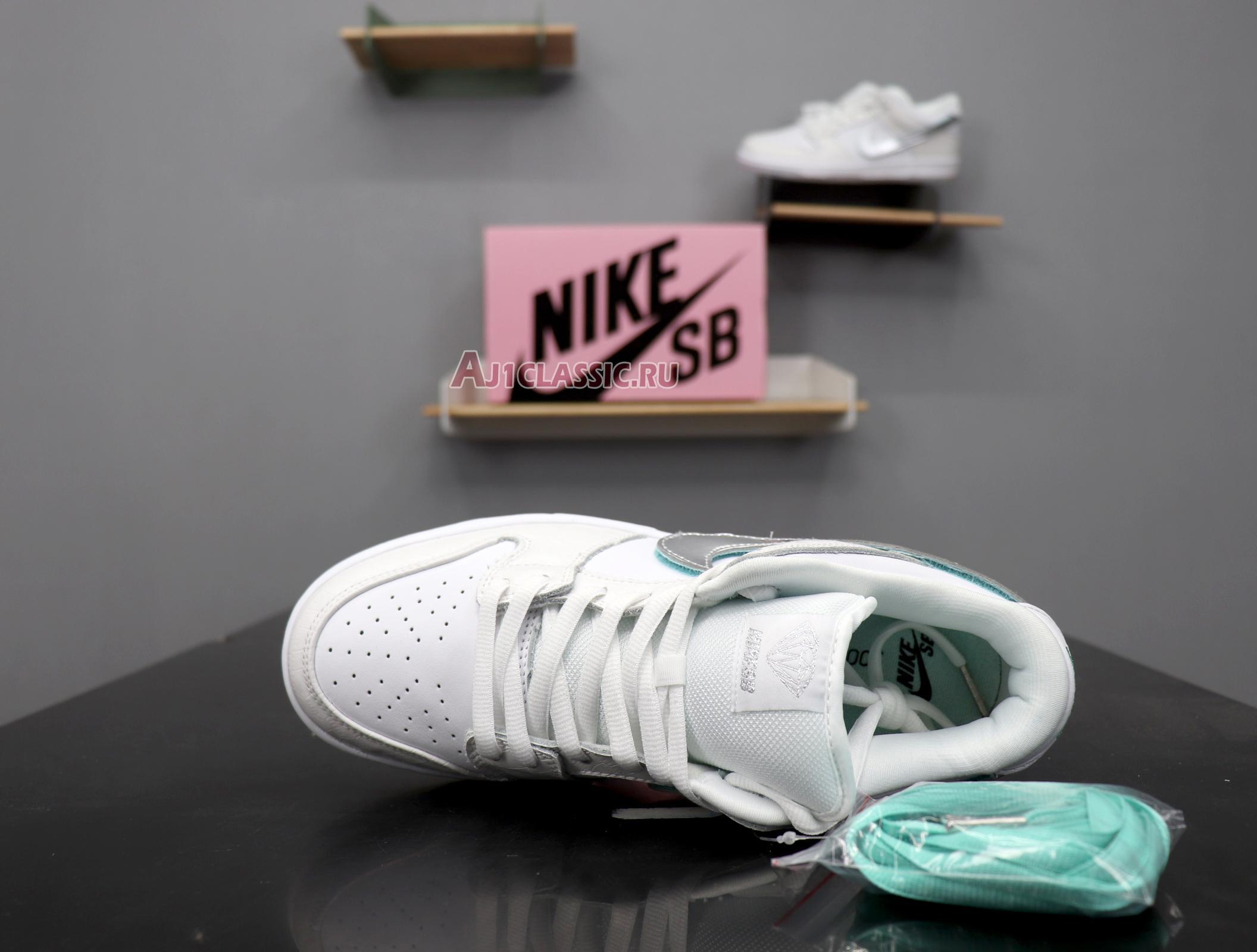 New Nike Diamond Supply Co. x Dunk Low Pro SB "White Diamond" BV1310-100 Shoes