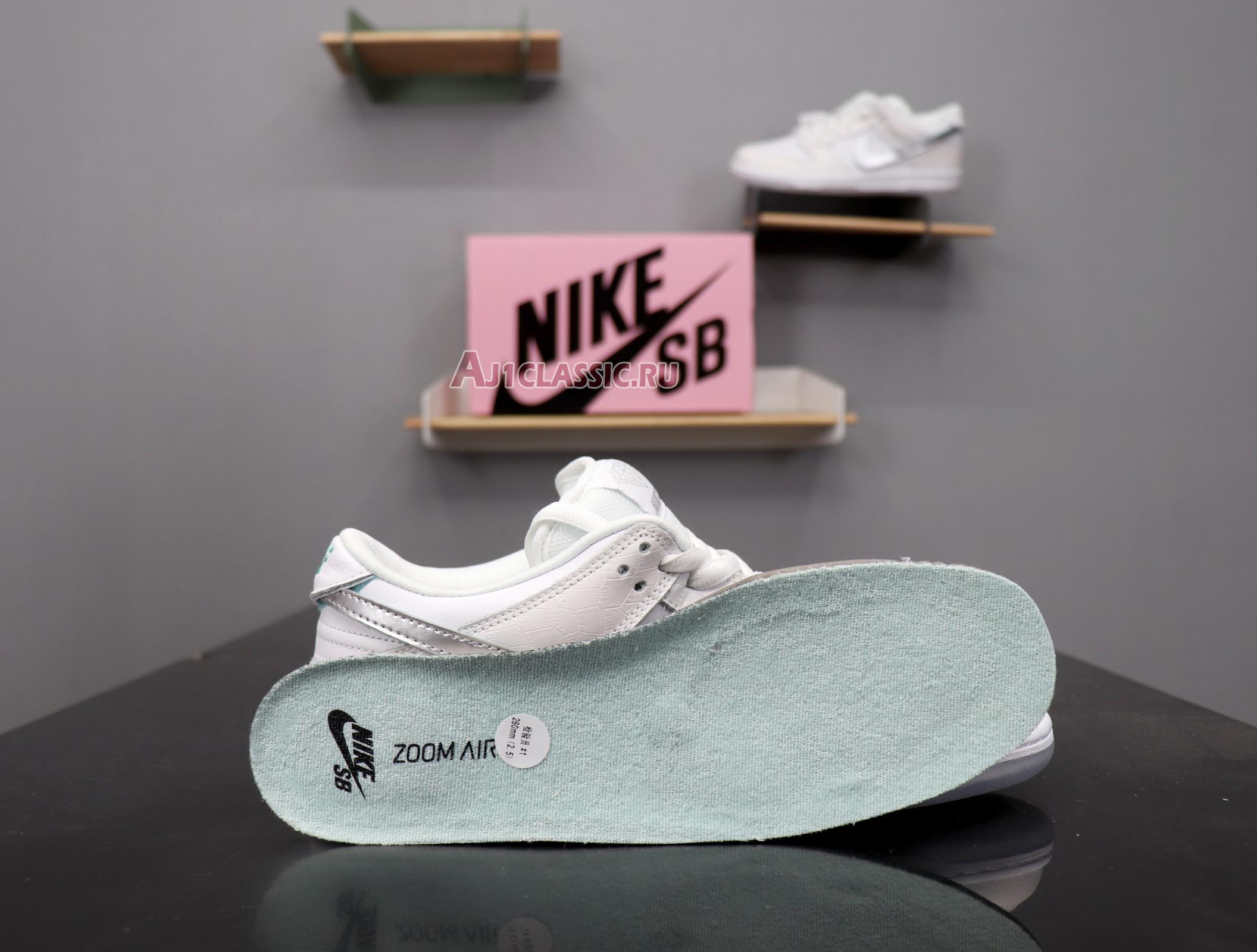 New Nike Diamond Supply Co. x Dunk Low Pro SB "White Diamond" BV1310-100 Shoes