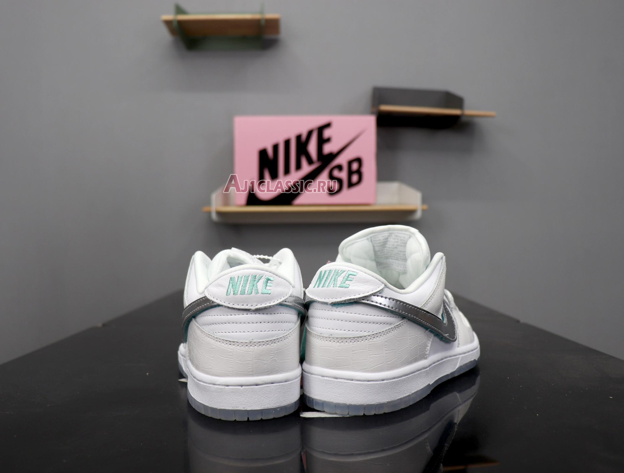 New Nike Diamond Supply Co. x Dunk Low Pro SB "White Diamond" BV1310-100 Shoes