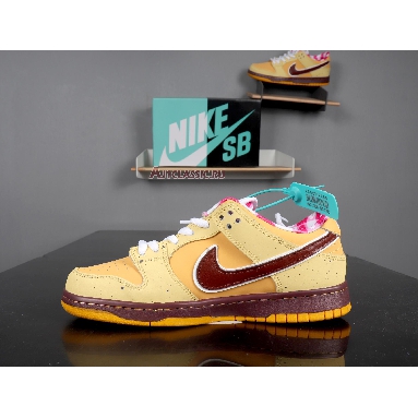 Nike Dunk Low Premium SB Yellow Lobster 313170-137 Yellow Ochre/Terra Brown Mens Womens Shoes