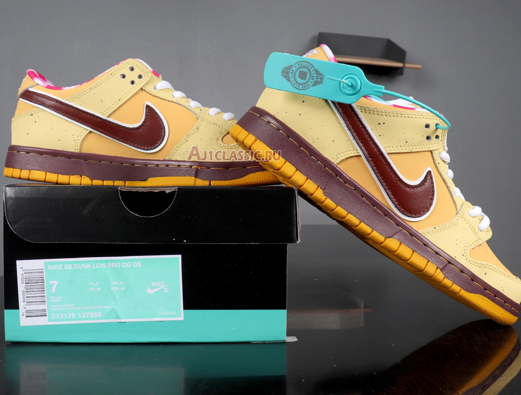 New Nike Dunk Low Premium SB "Yellow Lobster" 313170-137 Shoes