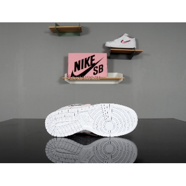 Parra x Nike SB Dunk Low CN4504-100 White/Pink Rise-Gym Red Mens Womens Shoes