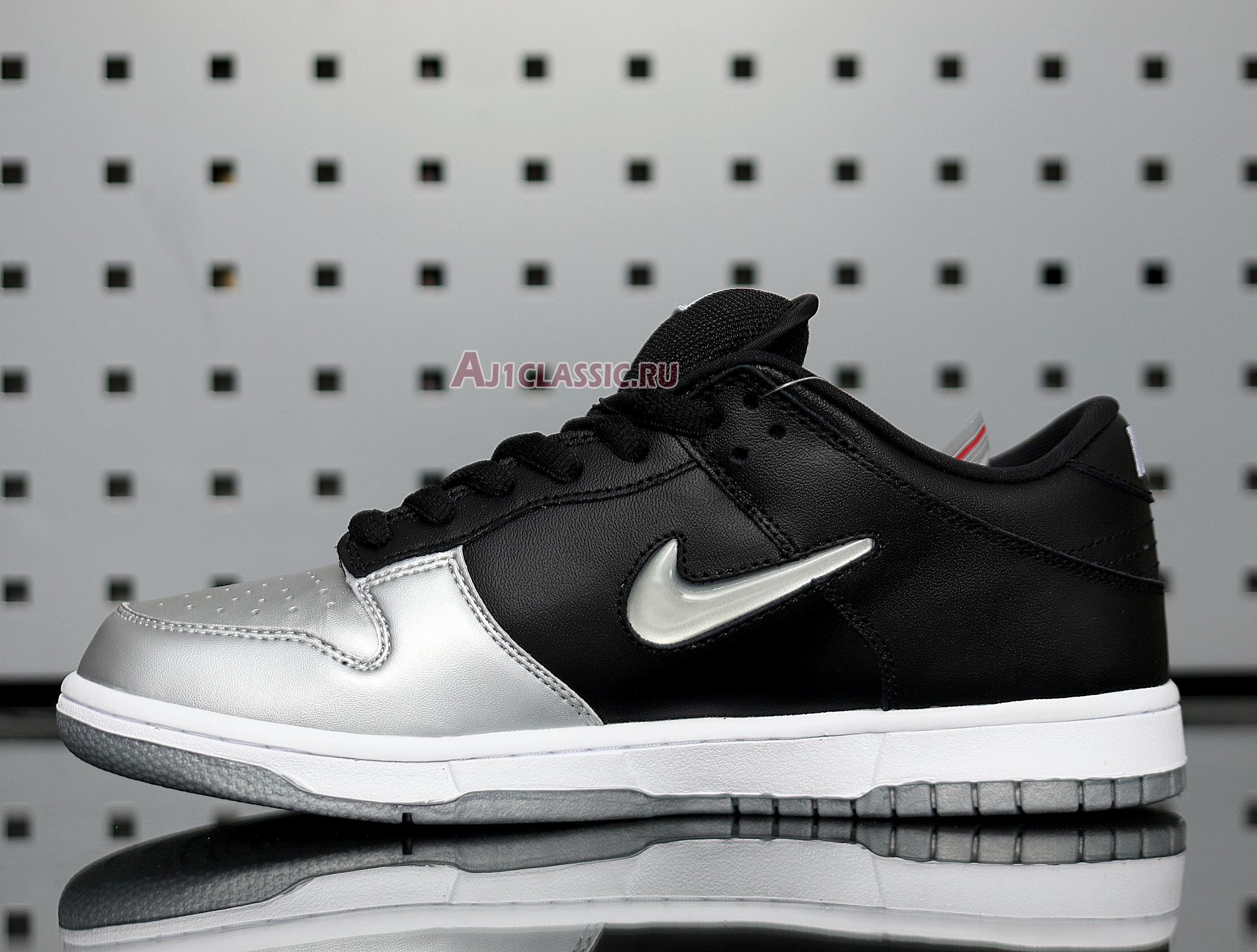 New Nike Supreme x Dunk SB Low QS "Metallic Silver" CK3480-001 Shoes