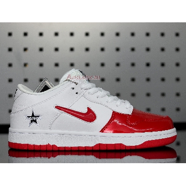 Nike Supreme x Dunk SB Low Varsity Red CK3480-600 Varsity Red/Varsity Red/White/Black Mens Womens Shoes