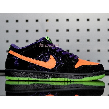 Nike Dunk Low SB Night of Mischief BQ6817-006 Black/Total Orange-Court Purple-Volt Sneakers