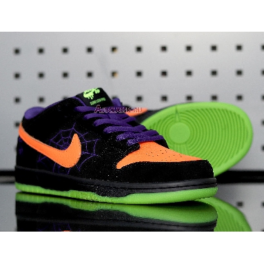 Nike Dunk Low SB Night of Mischief BQ6817-006 Black/Total Orange-Court Purple-Volt Sneakers