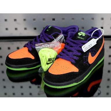 Nike Dunk Low SB Night of Mischief BQ6817-006 Black/Total Orange-Court Purple-Volt Sneakers