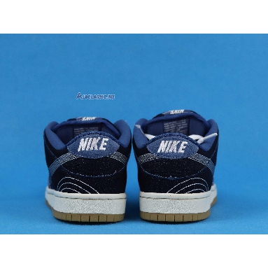 Nike Dunk Low Pro PRM SB Sashiko Pack CV0316-400 Mystic Navy/Mystic Navy/Gum Light Brown Mens Womens Shoes