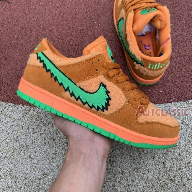 Grateful Dead x Nike SB Dunk Low Orange Bear CJ5378-800 Bright Ceramic/Green Spark Sneakers