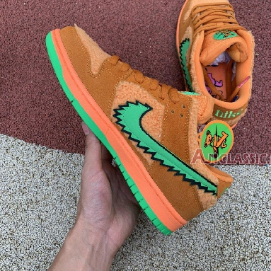 Grateful Dead x Nike SB Dunk Low Orange Bear CJ5378-800 Bright Ceramic/Green Spark Sneakers