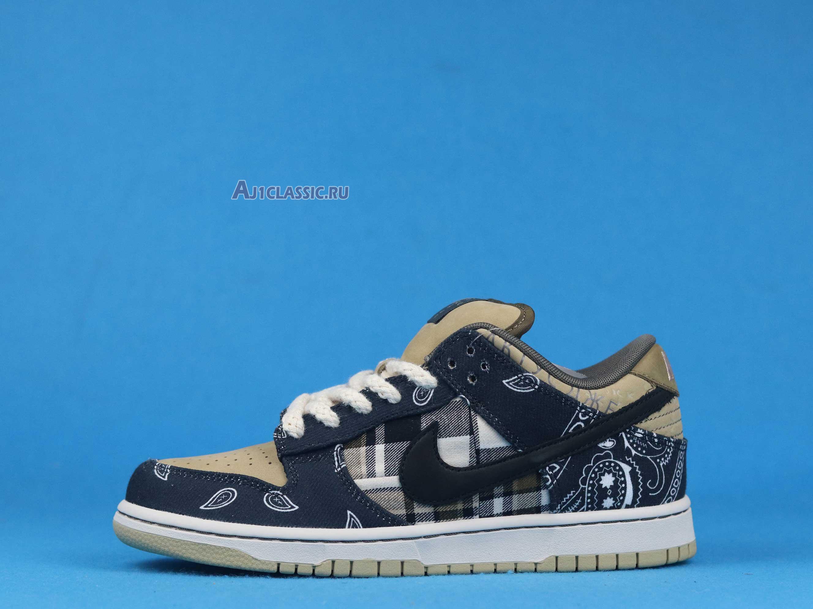 New Nike Travis Scott x Dunk Low Premium QS SB "Cactus Jack" CT5053-001 Shoes