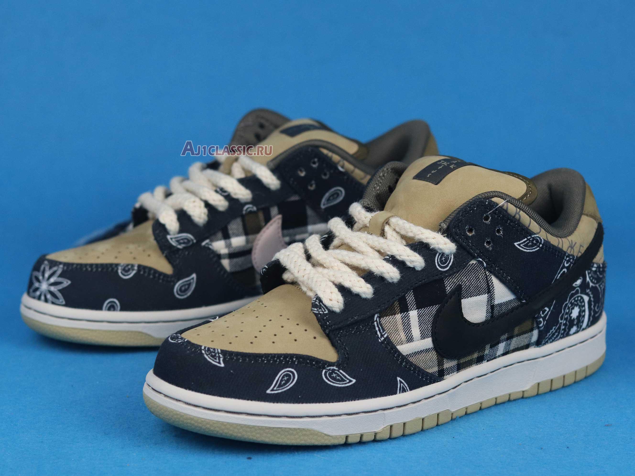 New Nike Travis Scott x Dunk Low Premium QS SB "Cactus Jack" CT5053-001 Shoes