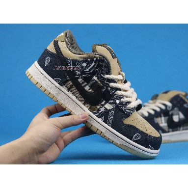 Nike Travis Scott x Dunk Low Premium QS SB Cactus Jack CT5053-001 Black/Parachute Beige-Petra Brown-Black Sneakers