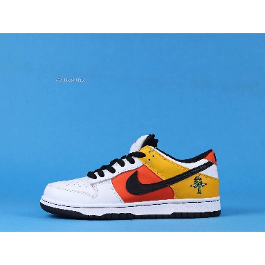 Nike Dunk Low Pro SB Raygun 304292-802 Orange Flash/Black-White Mens Womens Shoes