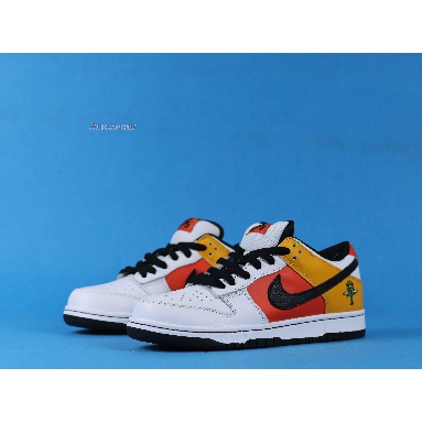 Nike Dunk Low Pro SB Raygun 304292-802 Orange Flash/Black-White Mens Womens Shoes