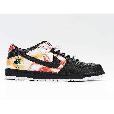 Nike Dunk SB Low Tie-Dye Raygun - Black BQ6832-001 Black/Orange Flash Mens Womens Shoes