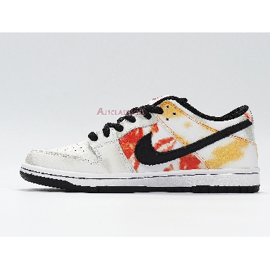 Nike Dunk SB Low Tie-Dye Raygun - White BQ6832-101 White/Orange Flash Mens Womens Shoes