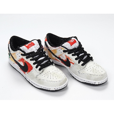 Nike Dunk SB Low Tie-Dye Raygun - White BQ6832-101 White/Orange Flash Mens Womens Shoes