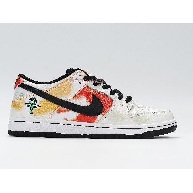 Nike Dunk SB Low Tie-Dye Raygun - White BQ6832-101 White/Orange Flash Mens Womens Shoes