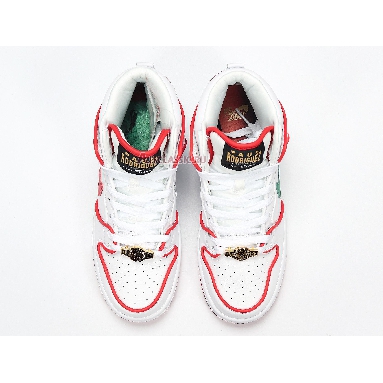 Nike Paul Rodriguez x Dunk High Premium SB Mexican Boxing CT6680-100 White/University Red Mens Womens Shoes