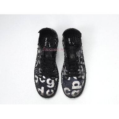 Nike Comme des Garçons x Wmns Dunk Low Monogram Print CZ2675-001 Black/Clear-Black Mens Womens Shoes