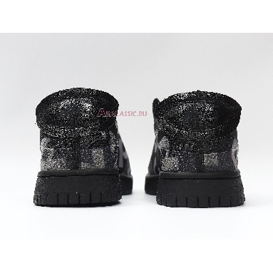 Nike Comme des Garçons x Wmns Dunk Low Monogram Print CZ2675-001 Black/Clear-Black Sneakers