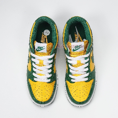 Nike Dunk Low SP Brazil 2020 CU1727-700 Varsity Maize/Pine Green-White Mens Womens Shoes