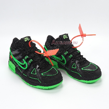 Nike Off-White x Air Rubber Dunk Green Strike CU6015-001 Black/White/Green Strike Mens Womens Shoes