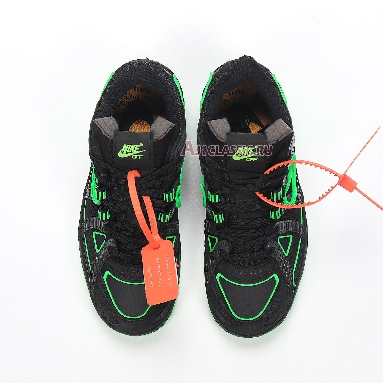 Nike Off-White x Air Rubber Dunk Green Strike CU6015-001 Black/White/Green Strike Mens Womens Shoes