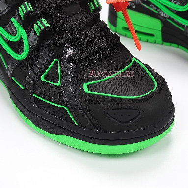 Nike Off-White x Air Rubber Dunk Green Strike CU6015-001 Black/White/Green Strike Mens Womens Shoes