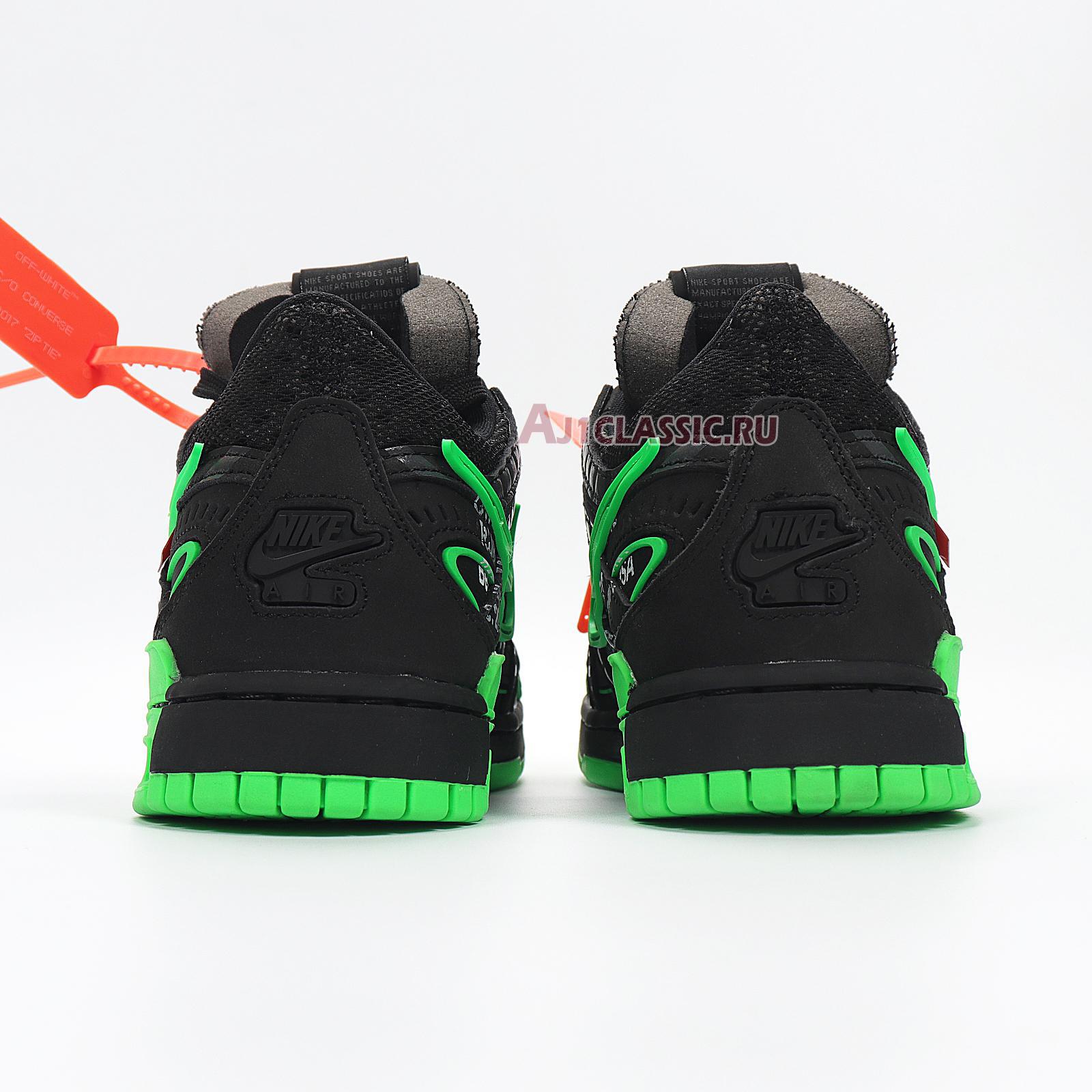 New Nike Off-White x Air Rubber Dunk "Green Strike" CU6015-001 Shoes