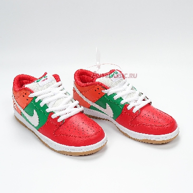 Nike 7-Eleven x Dunk Low SB CZ5130-600 Orange Peel/Pine Green/University Red Mens Womens Shoes