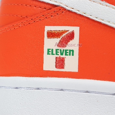 Nike 7-Eleven x Dunk Low SB CZ5130-600 Orange Peel/Pine Green/University Red Mens Womens Shoes