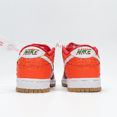 Nike 7-Eleven x Dunk Low SB CZ5130-600 Orange Peel/Pine Green/University Red Mens Womens Shoes