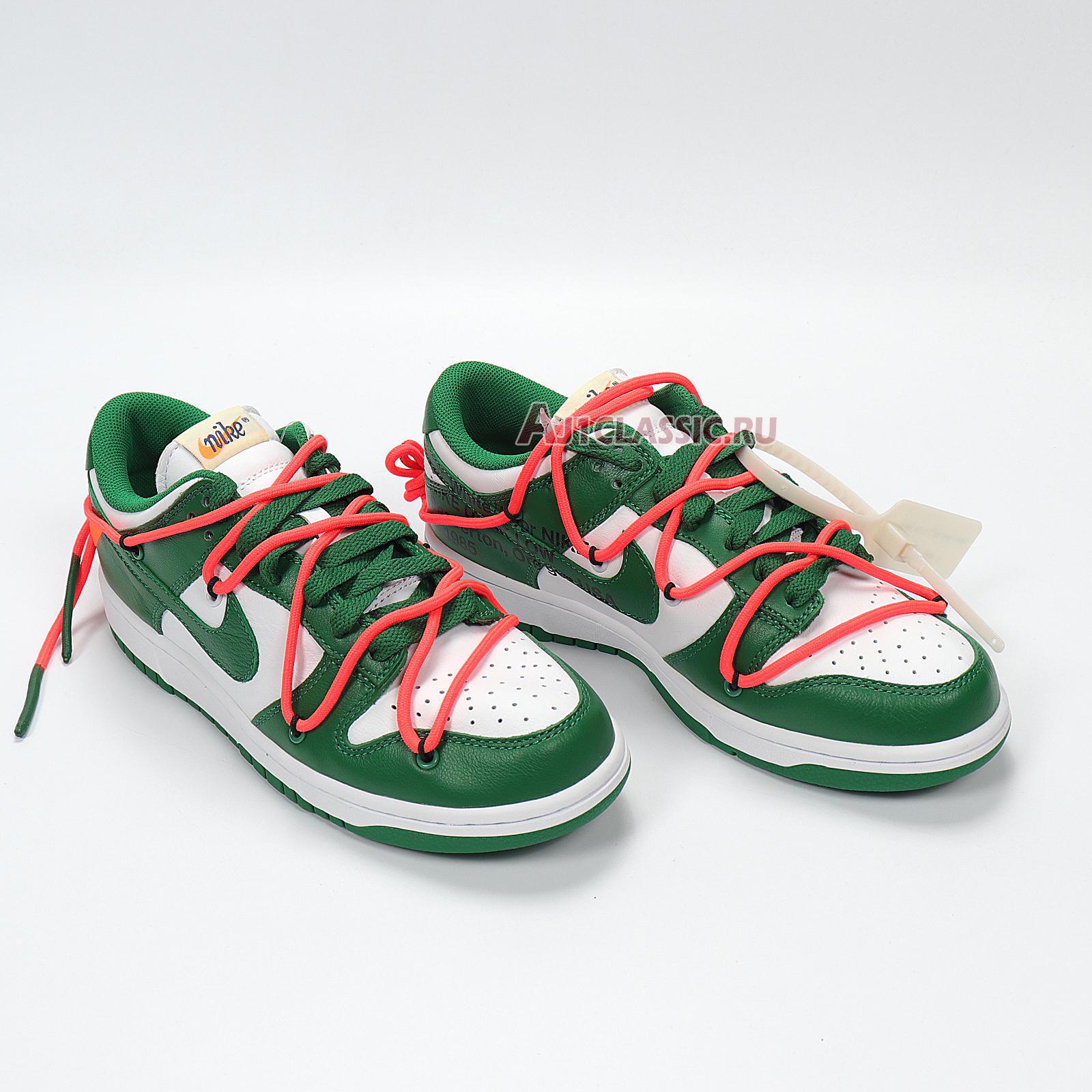 New Nike Off-White x Dunk Low "Pine Green" CT0856-100 Shoes