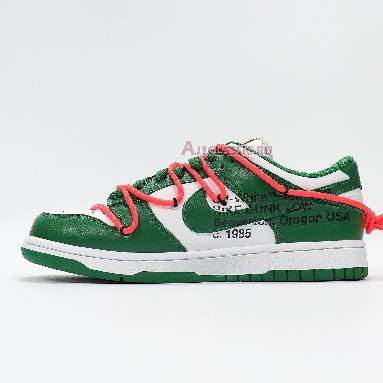 Nike Off-White x Dunk Low Pine Green CT0856-100 White/Pine Green-Pine Green Mens Womens Shoes