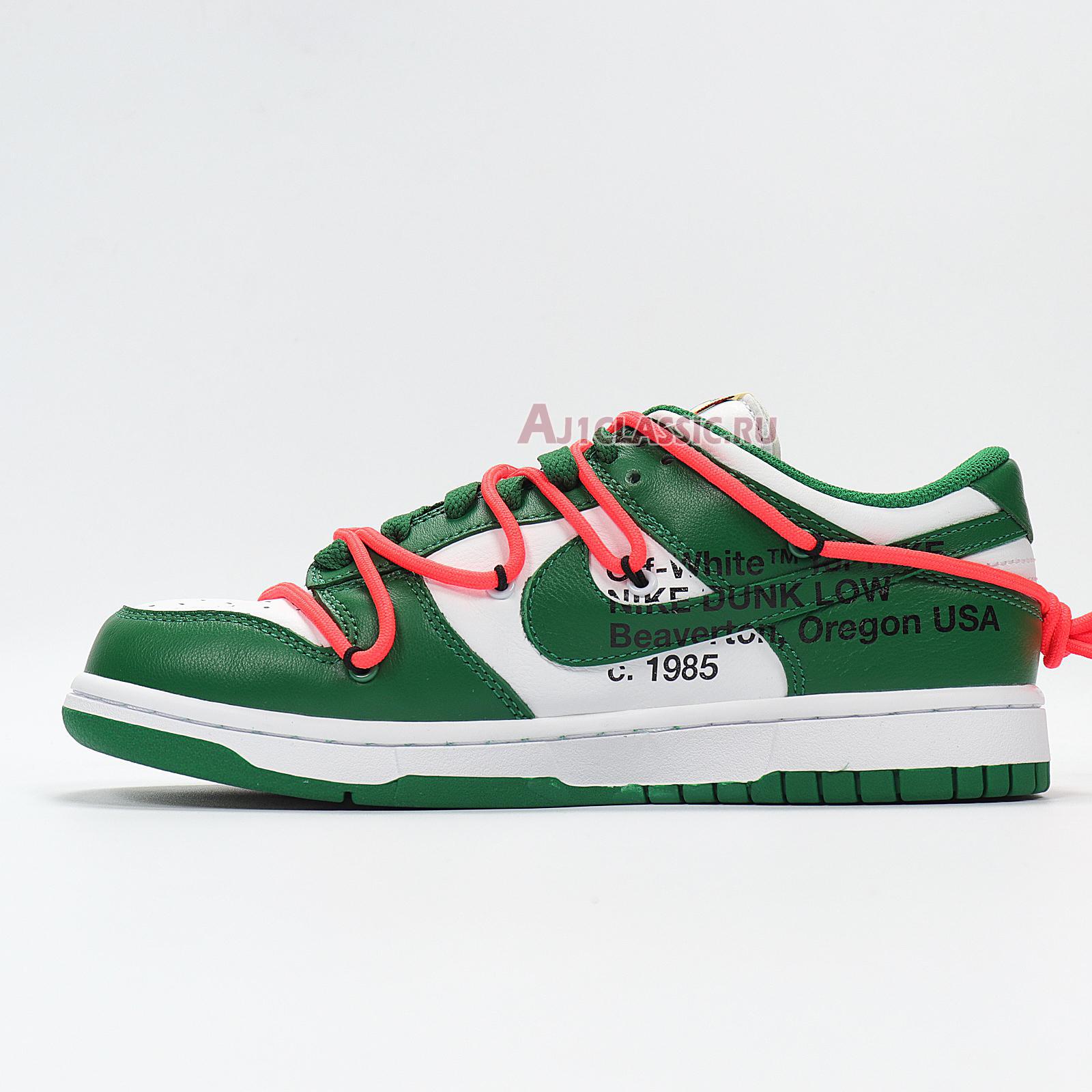 New Nike Off-White x Dunk Low "Pine Green" CT0856-100 Shoes