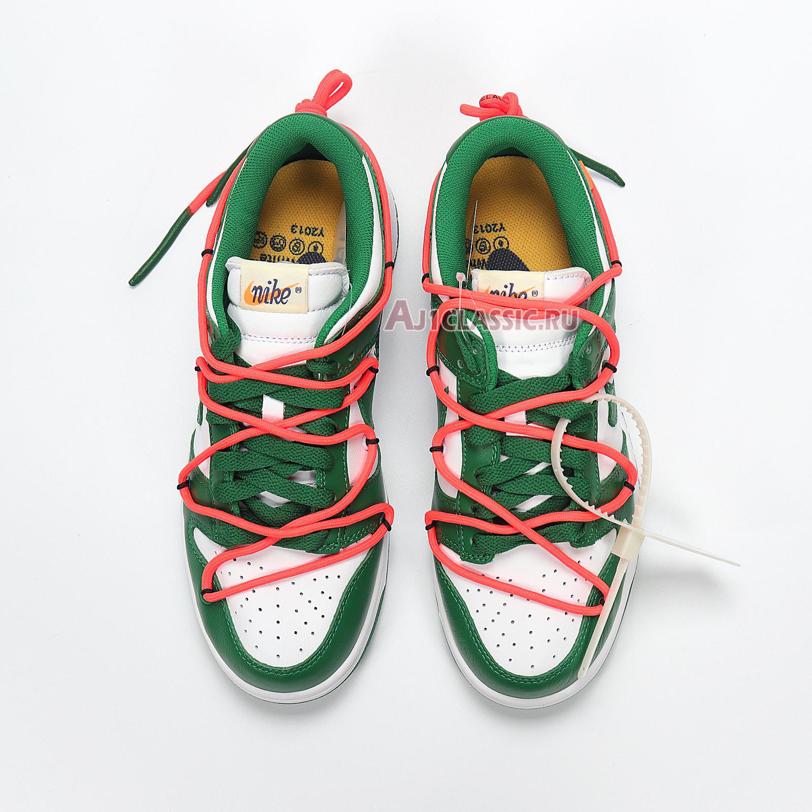 New Nike Off-White x Dunk Low "Pine Green" CT0856-100 Shoes